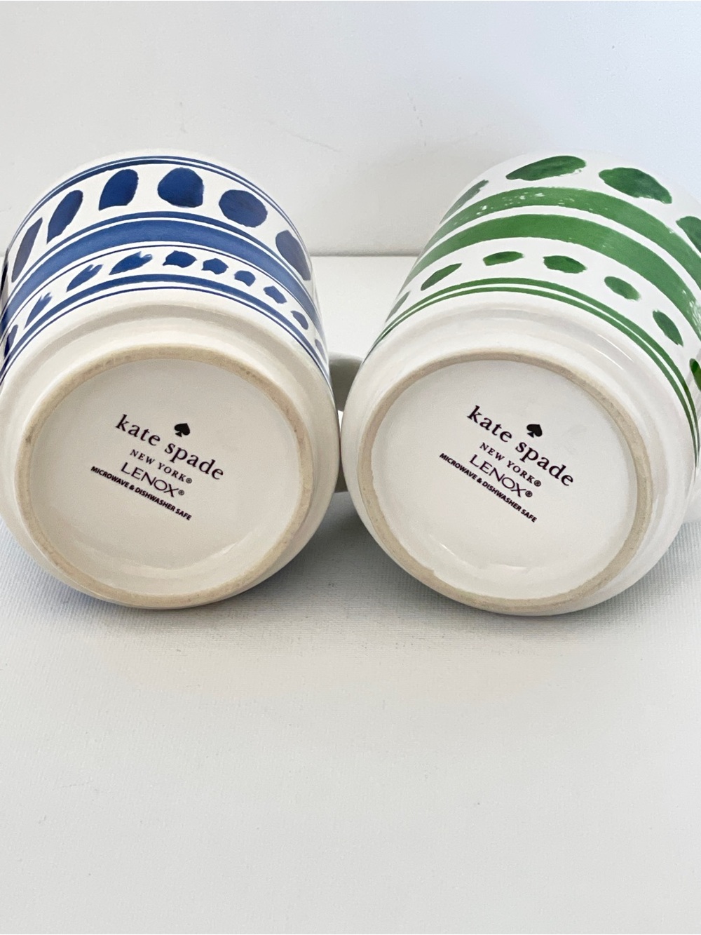 Kate Spade Lenox ALL In GOOD TASTE Pretty Pantry Stacking Mugs Set of Two - Picture 4 of 14